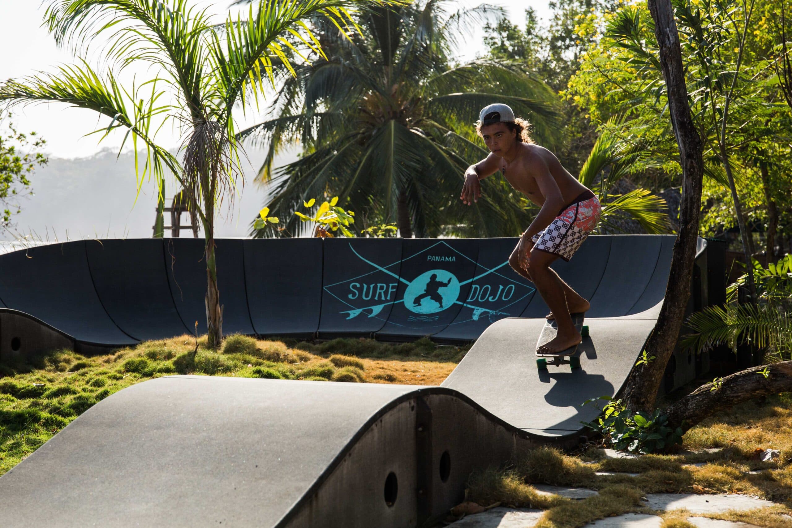 Skate ramp at the Surf Dojo